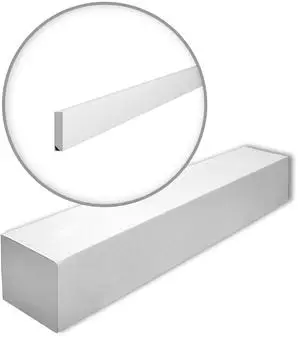 NMC WALLSTYL FT2F Sockelleiste Fries Zierleiste, Modern, Wei&szlig;, 34m (FT2F-box)
