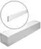 NMC WALLSTYL FT2F Sockelleiste Fries Zierleiste, Modern, Weiß, 34m (FT2F-box)