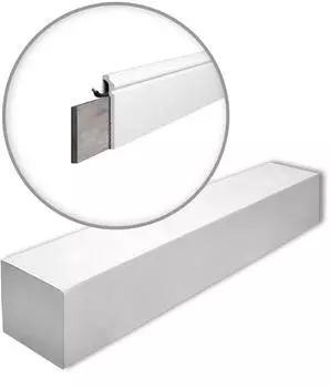 NMC WALLSTYL CF3 Abdecksockelleiste Polystyrol 120x22mm, 19 Stk. (38m) (CF3-box)