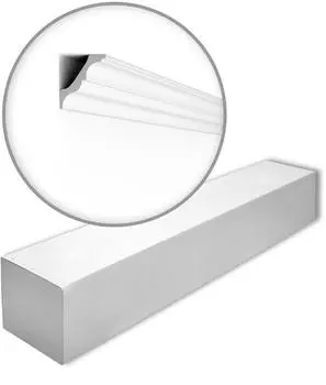 NMC Nomastyl AT-box Stuckleisten, modernes Design, Weiß, 38 Stück 76m (AT-box)