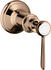 Axor Montreux Absperrventil Unterputz mit Hebelgriff polished red gold (16872300)