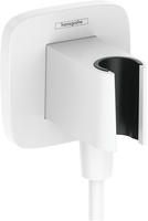 hansgrohe FixFit Q Wandanschlu&szlig; mit Duschkopfhalterung, Badarmaturen, 26887700,