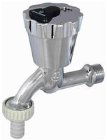 Schl&ouml;sser Wasser Safe Wasserhahn abschliessbar Schl&uuml;ssel Schlauchverschr. chrom