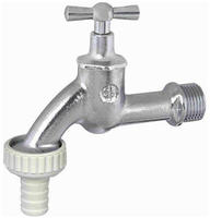 Schl&ouml;sser Auslaufventil 1730 Knebel-Oberteil matt verchromt, 1/2 0017301520001