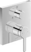 Duravit C.1 Einhebel-Brausemischer Unterputz f&uuml;r 2 Verbraucher mit eckiger...