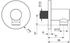 Hansa Wandanschlussbogen rund chrom DN 15 (51180173)