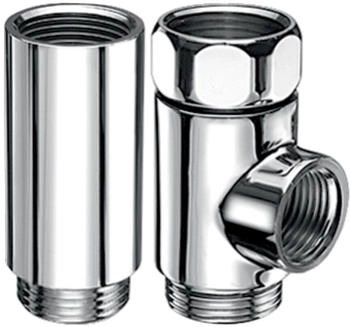 Schell T- und Distanzstück chrom mit Überwurfmutter 3/4" (041010699)