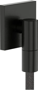 Hansgrohe FixFit Fine E Wandanschluss mit R&uuml;ckflussverhinderer Brushed Black Chrome (28883340)