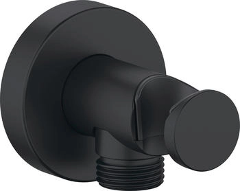Duravit Wandanschlussbogen mit Brausehalter schwarz matt (UV0630009046)