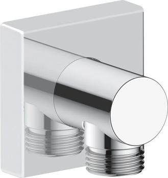 Duravit Wandanschlussbogen mit eckiger Rosette Chrom (UV0630011010)