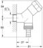 GROHE WAS-Anschlussventil DN 15 1/2