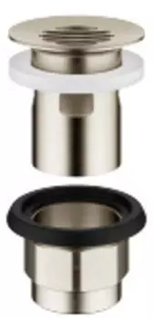 Dornbracht Siebventil 1&frac14;" f&uuml;r Waschtisch mit &Uuml;berlauf, Platin matt (10105970-06)