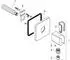 Hansgrohe AXOR Urquiola Porter-Einheit softsquare, Brushed Gold Optic (11626250)
