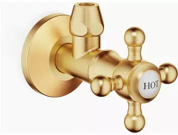 Dornbracht Madison Eckventil Warm 1/2" Messing geb&uuml;rstet (22900361-28)