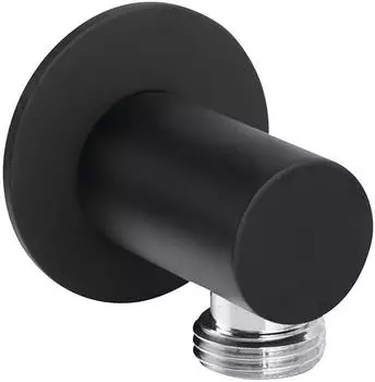 Sapho Wandanschluss Winkel, Mattschwarz (SG202NE)