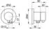 KEUCO IXMO Comfort 2-Wege Umstellventil UP, Schlauchanschluss, rund, Edelstahl-Finish (59556061101)
