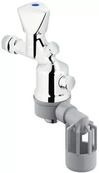 Schl&ouml;sser Auslaufventil DN15 1/2" matt verchromt mit Systemtrenner (0082601550001)