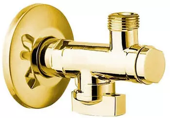 Sapho Eckventil mit Mutter 1/2"x3/8" Gold (2020ZL)