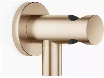 Dornbracht Wandanschlussbogen mit integriertem Brausehalter, Light Gold geb&uuml;rstet (28490660-27)