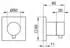 KEUCO IXMO Absperrventil Unterputz DN15 Comfort Griff, eckig, chrom (59541011002)