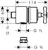 Hansgrohe AXOR Montreux Fixfit Stop Absperrventil DN15 (16882330)