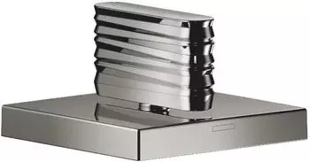Dornbracht CL.1 Seitenventil mit Waves-Struktur, rechtsschlie&szlig;end, kalt, Dark Chrome (20001705-19)