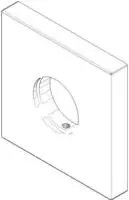 Dornbracht Rosette Eckventil 092778042-06 platin matt