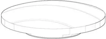 Dornbracht Abdeckung Zwei-/Dreiwegeumstellung 47x12mm Chrom (09209701500)