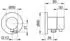 KEUCO IXMO 3-Wege Umstellventil UP Comfort, Schlauchanschluss, rund, Edelstahl-finish (59548061101)