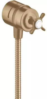 Hansgrohe Axor Montreux Fixfit Stop Absperrventil DN15, Kreuz, geb&uuml;rstet Bronze (16882140)