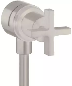Hansgrohe AXOR Citterio Fixfit Stop Absperrventil Kreuzgriffe Edelstahl-Optik (39883800)