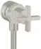 Hansgrohe AXOR Citterio Fixfit Stop Absperrventil Kreuzgriffe Edelstahl-Optik (39883800)