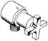 Hansgrohe AXOR Citterio Fixfit Stop Absperrventil Kreuzgriffe Edelstahl-Optik (39883800)