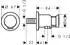 Hansgrohe AXOR One Portereinheit rund, Stainless Steel Optic (48780800)