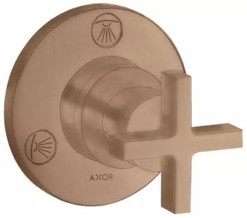 Hansgrohe Axor Citterio Trio/Quattro Absperr- und Umstellventil Unterputz Kreuzgriff (39925310)