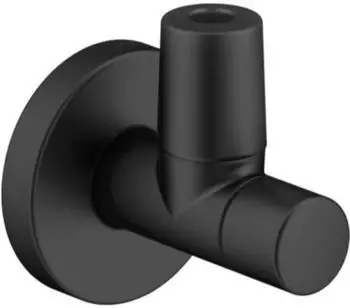 Duravit match0 Eckventil mit Rosette, schwarz matt (UV1690000646)