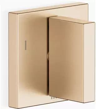Dornbracht MEM UP-Dreiwege-Umsteller eckige Rosette 60x60mm Champagne geb&uuml;rstet (36210782-46)