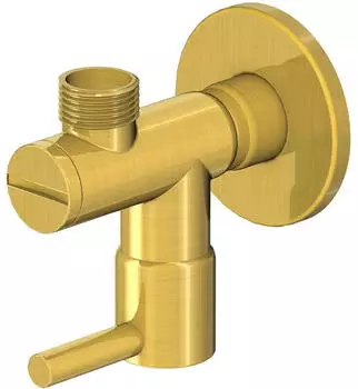 Steinberg Serie 100 Eckventil G1/2 mit 3/8"-Anschluss, geb&uuml;rstetes Gold (1001640BG)