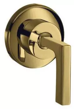 Hansgrohe Axor Citterio Absperrventil Unterputz mit Hebelgriff Polished Gold Optic (39960990)