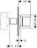 Hansgrohe AXOR Uno² Abstellventil Unterputz Edelstahl Optik (38976800)