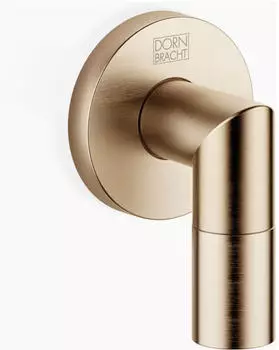 Dornbracht Wandanschlussbogen runde Rosette 55mm Light Gold geb&uuml;rstet (28450625-27)