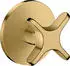 Hansgrohe AXOR One Absperrventil Unterputz Kreuzgriff Polished Gold Optic (48771990)