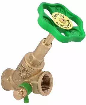 Schl&ouml;sser Freistromventil Schr&auml;gsitzventil DN32 1 1/4" mit Entleerung (0015103200001)