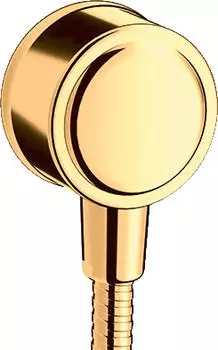Hansgrohe Fixfit Classic Montreux Wandanschluss mit R&uuml;ckflussverhinderer, polished gold optic (16884990)