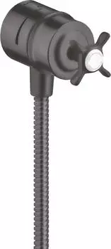 Hansgrohe AXOR Montreux FixFit Stop Wandanschluss DN15, geb&uuml;rstet schwarz chrom (16882340)
