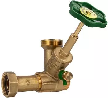 Schl&ouml;sser Abzweig-T-Ventil DN25 1&frac14;" Eingang / 1&frac12;" Ausgang, Messing, DVGW (75002503001)