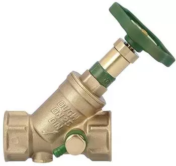 Schl&ouml;sser KFR-Schr&auml;gsitzventil nichtsteigender Spindel mit Entleerung 3/4" (DN20)