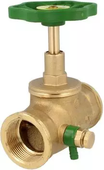 Schlösser Durchgangsventil mit Entleerung, steigende Spindel, DN32 1 1/4" (11103200001)