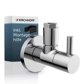 Kirchhoff Eckventil Universal Kalt-/Warmwasser 1/2" AG x 10mm Chrom (98166110)