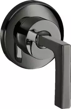 Hansgrohe Citterio Absperrventil Unterputz mit Hebelgriff Polished Black Chrome (39960330)